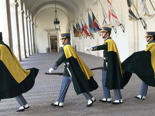 Wachablösung im Quirinalspalast